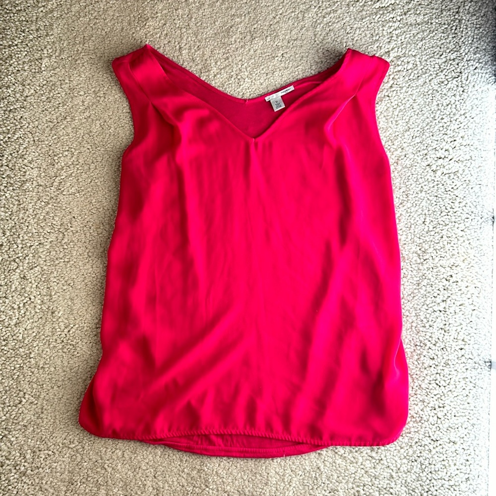 Halogen beautiful pink XSP v neck top